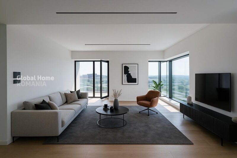 Floreasca, One Verdi Park, panoramic view 16 floor, 4 rooms 154 sqm + 2 parking,