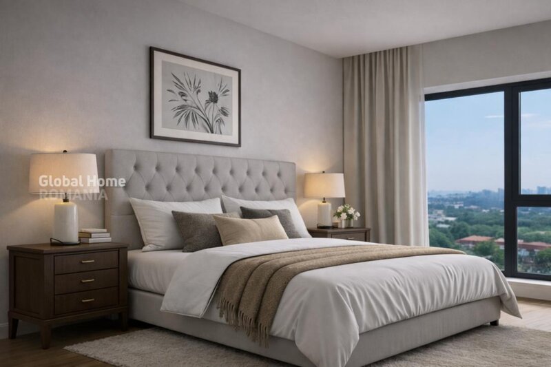 Floreasca, One Verdi Park, panoramic view 16 floor, 4 rooms 154 sqm + 2 parking,